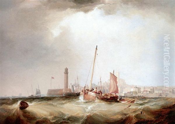 View Of Margate From The Sea by Sir George Chambers