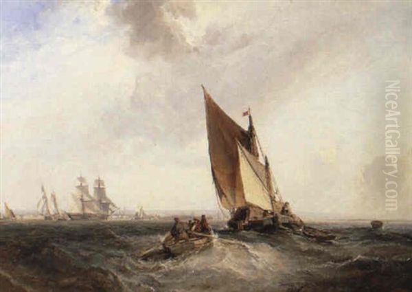 The Mouth Of The Medway Oil Painting by Sir George Chambers