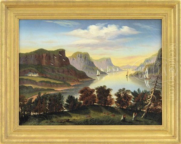 View From West Point Oil Painting by Thomas Chambers