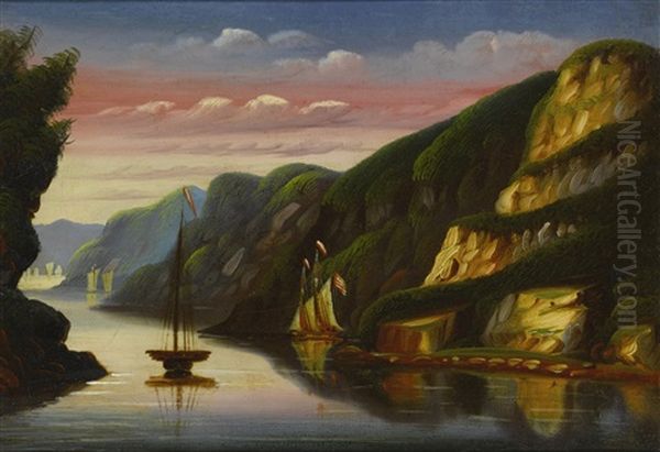 Sabbath Day Point, Lake George Oil Painting by Thomas Chambers