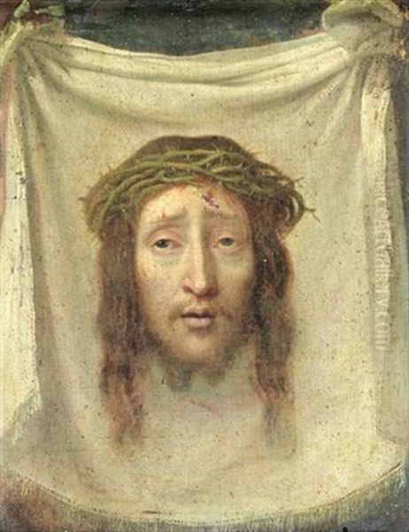 La Sainte Face Oil Painting by Jean-Baptiste De Champaigne