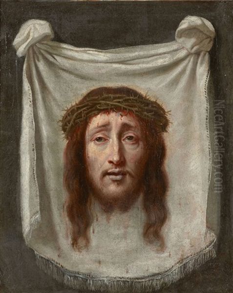 La Sainte Face Oil Painting by Philippe de Champaigne