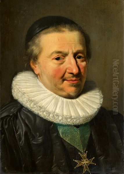 Portrait Of Claude De Bullion Oil Painting by Philippe de Champaigne