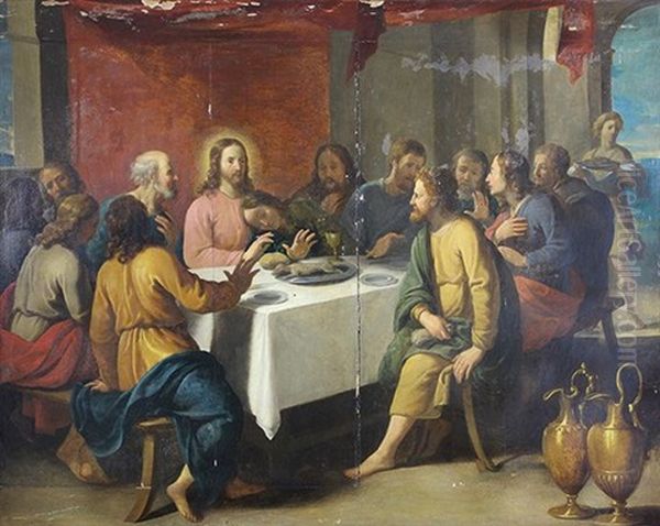 La Cene Oil Painting by Philippe de Champaigne