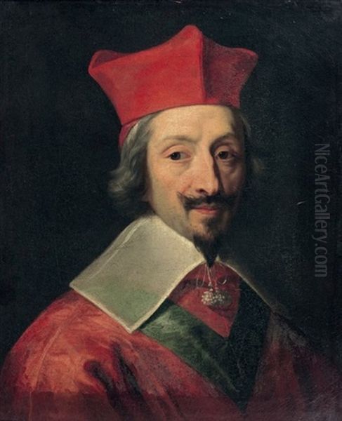 Portrait D'armand Jean Du Plessis Oil Painting by Philippe de Champaigne