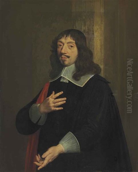 Portrait Of An Echevin Of Paris, Half-length Oil Painting by Philippe de Champaigne