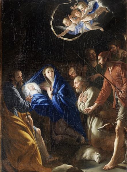 The Adoration Of The Shepherds Oil Painting by Philippe de Champaigne