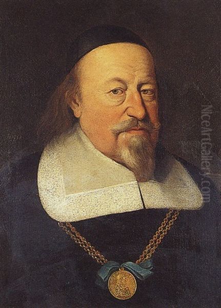 Portrait D'ecclesiastique Oil Painting by Philippe de Champaigne