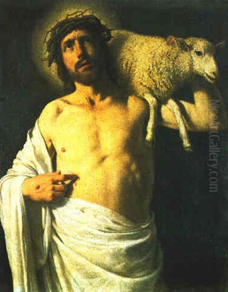 Christ As The Good Shepherd Oil Painting by Philippe de Champaigne