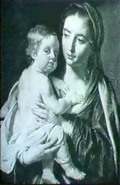 The Madonna And Child Oil Painting by Philippe de Champaigne