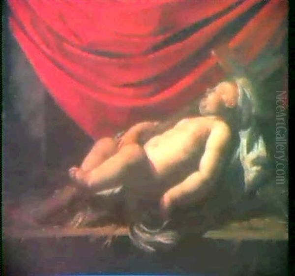 Schafender Jesusknabe Oil Painting by Philippe de Champaigne