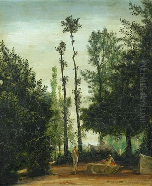 Zeltlager Oil Painting by Theodore Champion