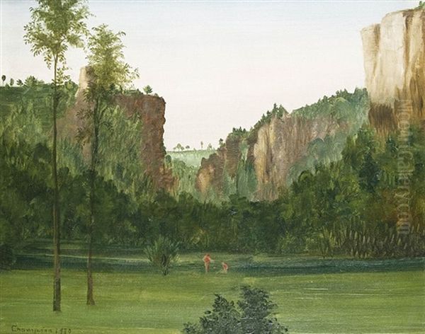 Romantische Landschaft by Theodore Champion