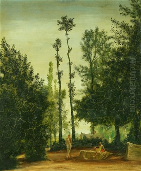 Zeltlager Oil Painting by Theodore Champion