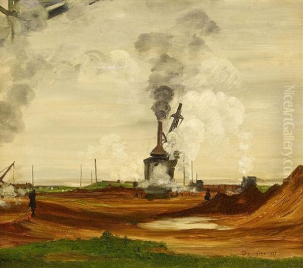 Dampfmaschine Oil Painting by Theodore Champion