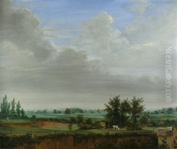 Weite Niederrheinlandschaft Oil Painting by Theodore Champion