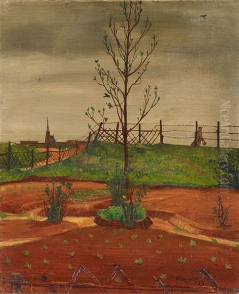 Spaziergang Im Fruhling Oil Painting by Theodore Champion