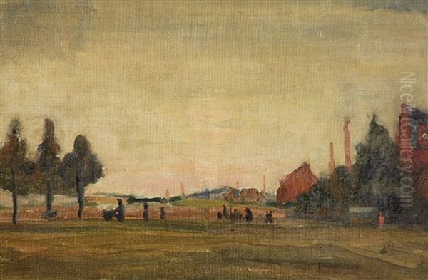 Landschaft (study) by Theodore Champion