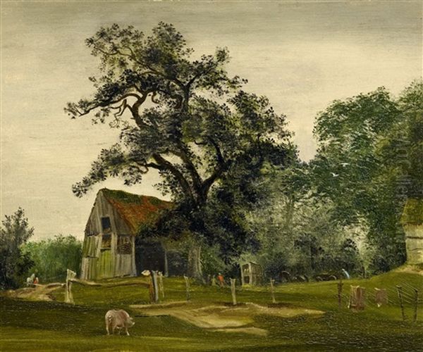 Alte Eichen Oil Painting by Theodore Champion