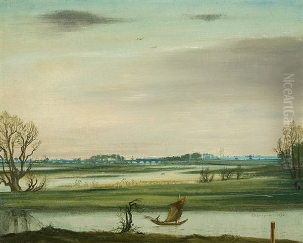 An Der Erft Oil Painting by Theodore Champion