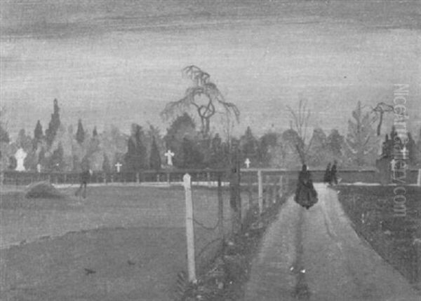 Auf Dem Friedhof by Theodore Champion