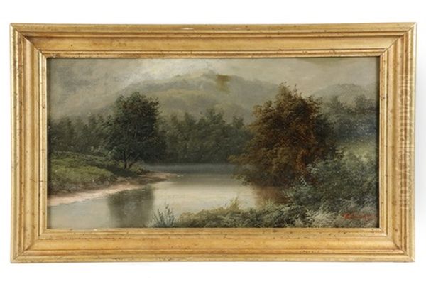 Mountain Lake In Summer Oil Painting by Benjamin Champney