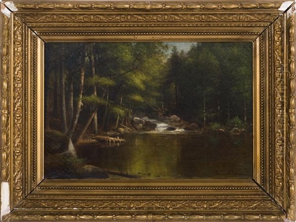 Forest Pool Oil Painting by Benjamin Champney