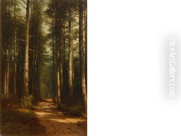 Path Through The Forest Oil Painting by Benjamin Champney