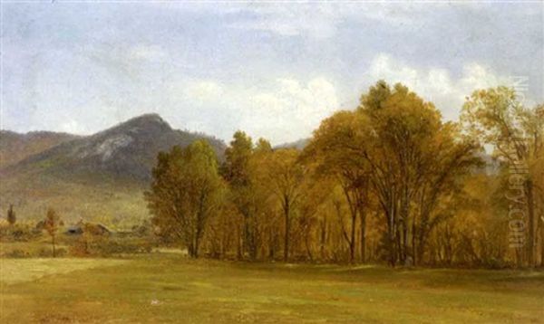 Mountain View Across A Field Oil Painting by Benjamin Champney