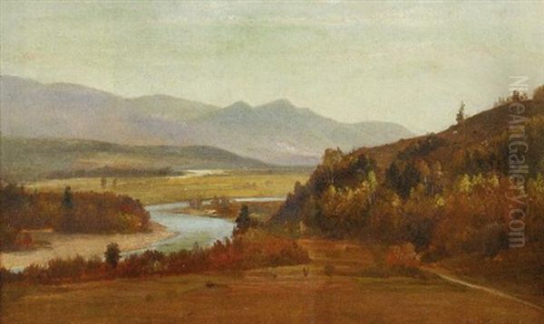 Looking Down The Saco Oil Painting by Benjamin Champney