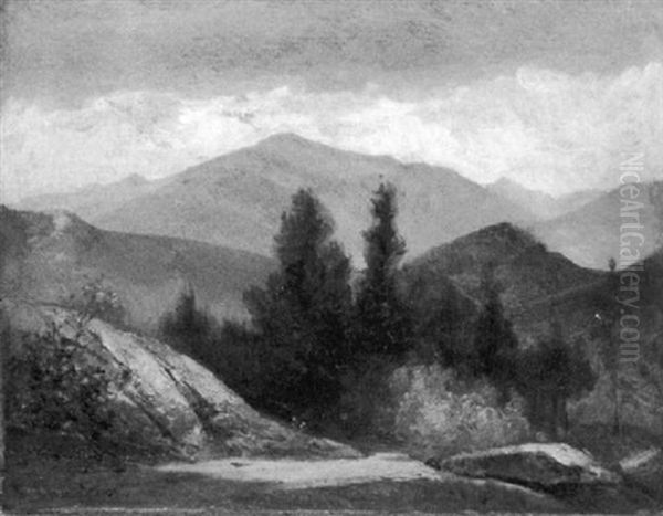 New Hampshire Presidential Range Oil Painting by Benjamin Champney