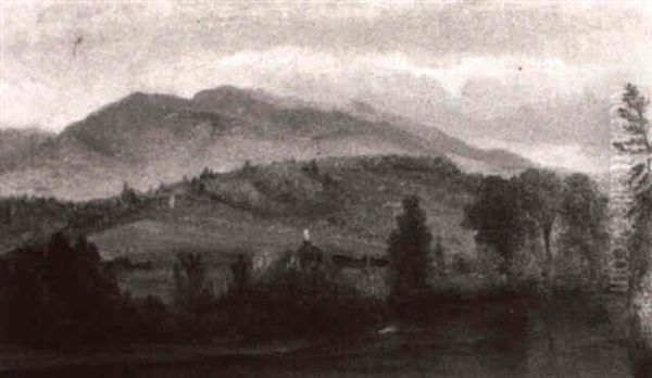 Farm In The Valley Oil Painting by Benjamin Champney