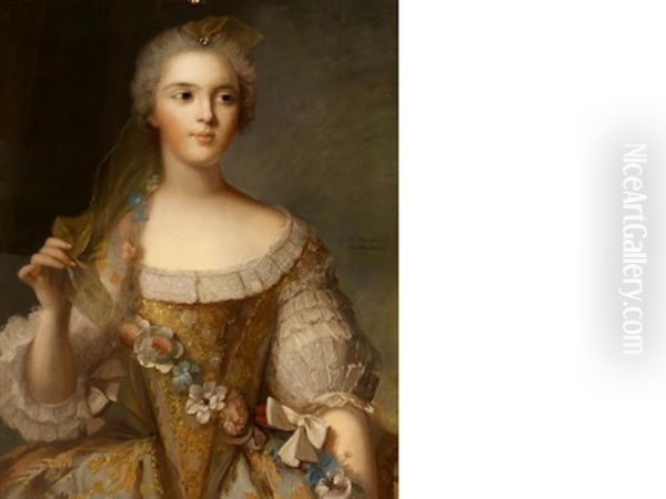 A Portrait Of Madame Sophie, Daughter Of Louis Xv Oil Painting by James Wells Champney