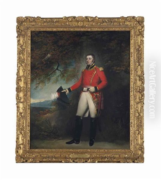 Captain And Lieutenant-colonel Robert Dalrymple Oil Painting by John Westbrooke Chandler