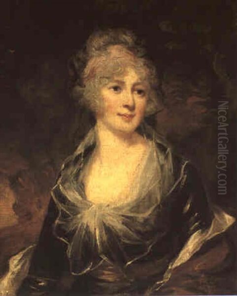 Portrait Of A Lady Oil Painting by John Westbrooke Chandler