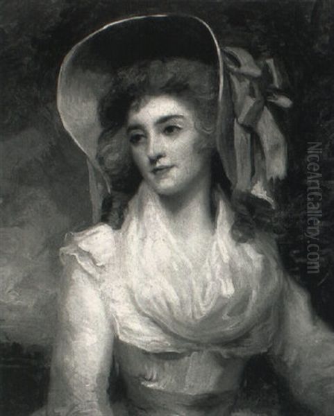 Portrait Of Miss Bowman by John Westbrooke Chandler