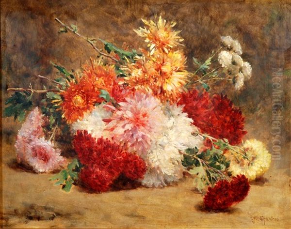 Fiori Oil Painting by Alexandre Jacques Chantron