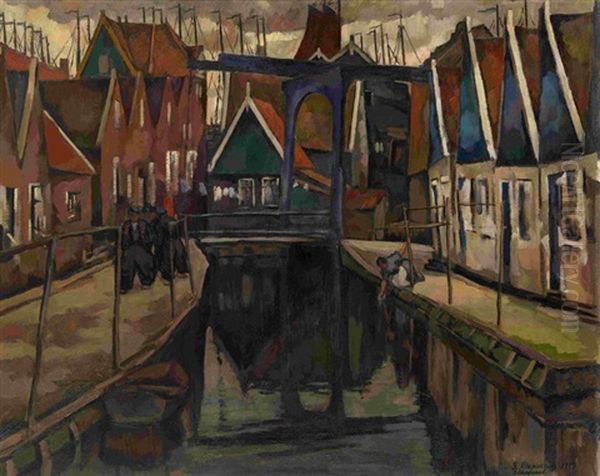 Amsterdam Oil Painting by Jacques Chapchal