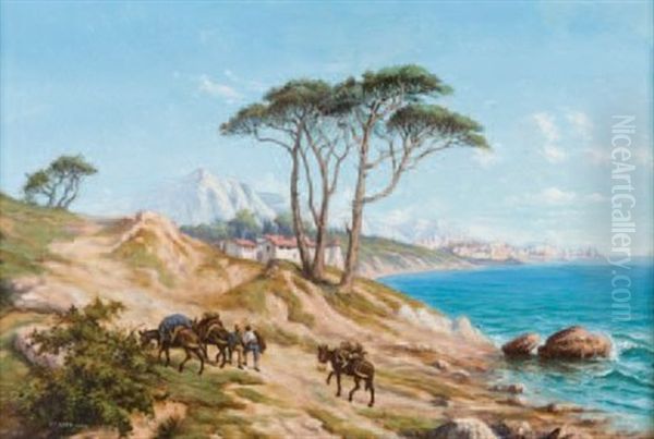 Paysage, Bord De Cote Oil Painting by Joseph Chape