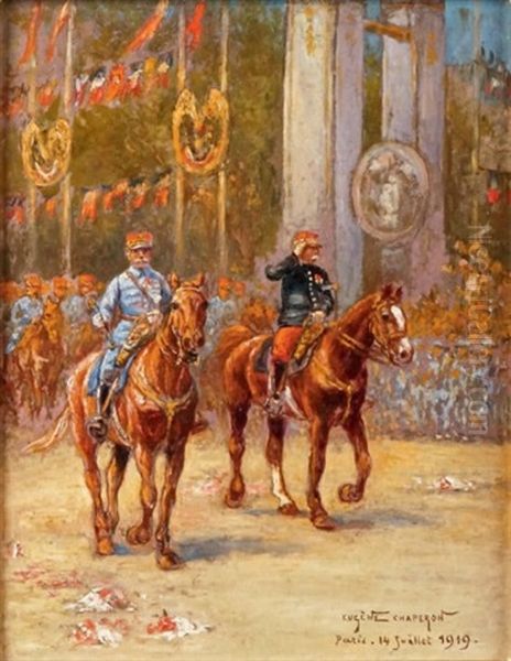 Foch Et Joffre, Le Defile De La Victoire A Paris by Eugene Chaperon