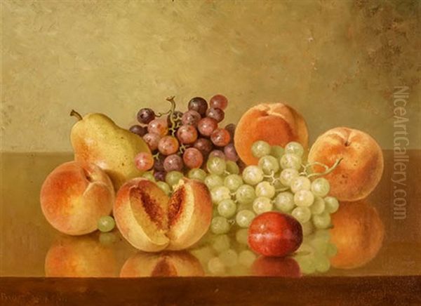 Still Life Of Fruit On A Ledge Oil Painting by Bryant Chapin