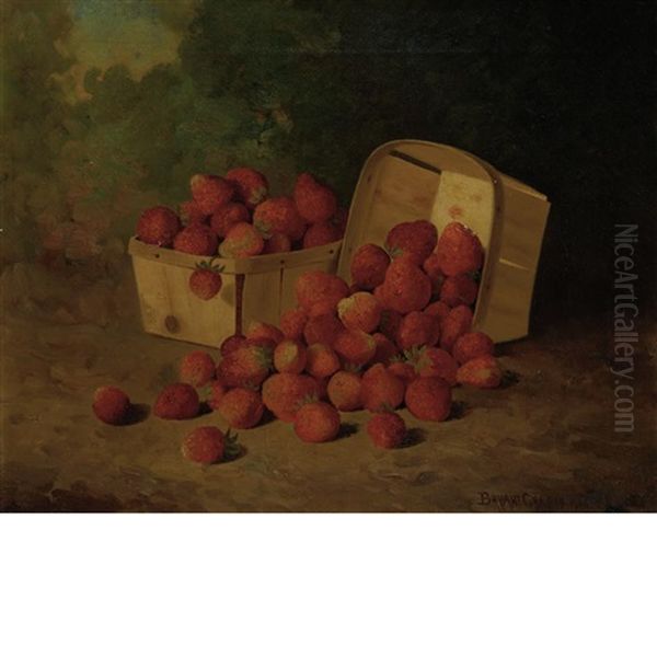 Strawberries In A Basket Oil Painting by Bryant Chapin