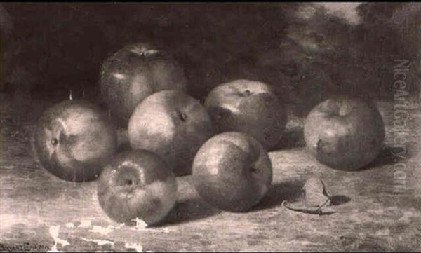 Still Life With Apples A Plein Air Oil Painting by Bryant Chapin