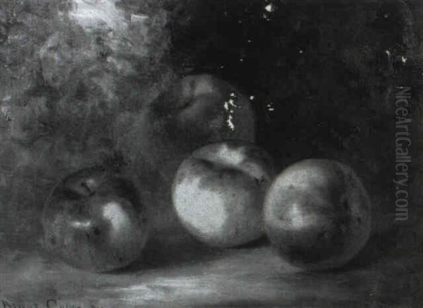 Still Life With Apples A Plein Air Oil Painting by Bryant Chapin