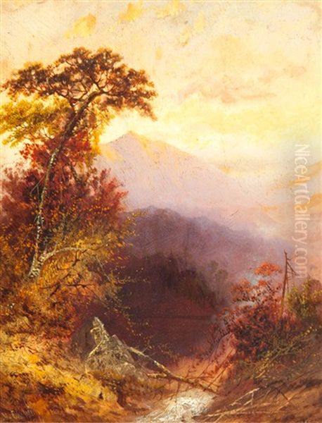 Hudson River Valley Oil Painting by Charles H. Chapin