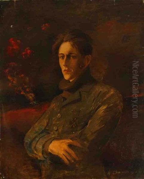 Portrait De Militaire Oil Painting by Arthur Chaplin