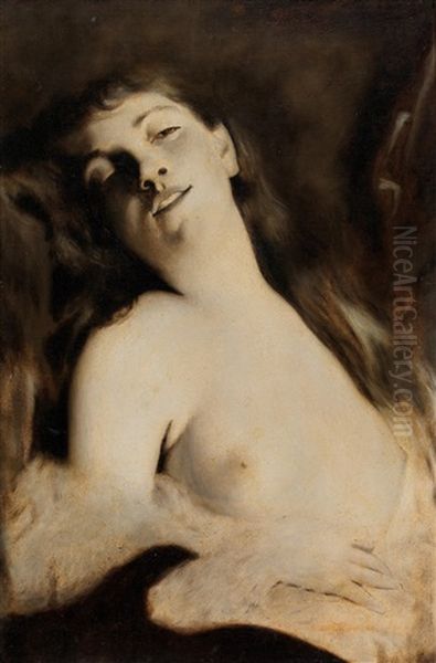 Daydreams Oil Painting by Charles Joshua Chaplin