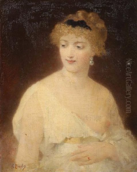 Femme En Buste Oil Painting by Charles Joshua Chaplin