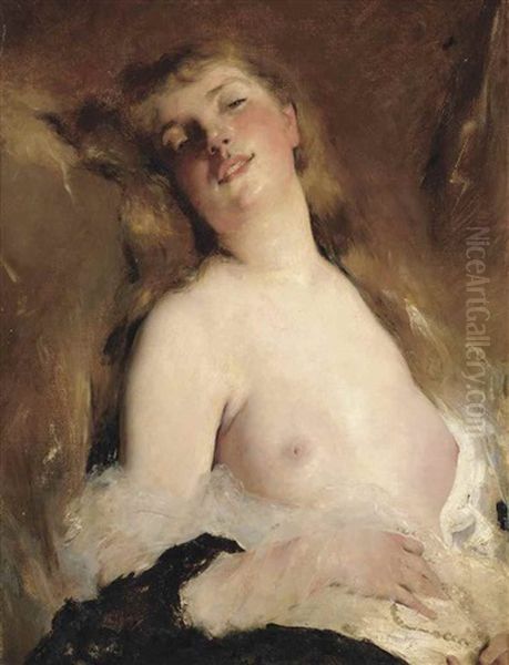 Reverie Oil Painting by Charles Joshua Chaplin