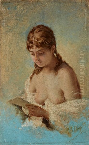 La Lettre Oil Painting by Charles Joshua Chaplin